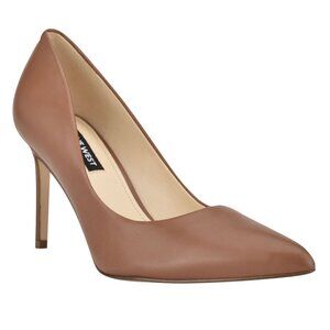 New Nine West Ezra Pumps Heels Light Brown Sz 6.5 Leather